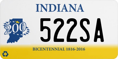 IN license plate 522SA