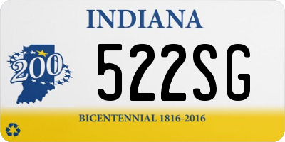 IN license plate 522SG