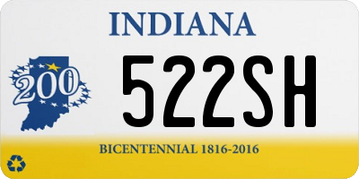 IN license plate 522SH