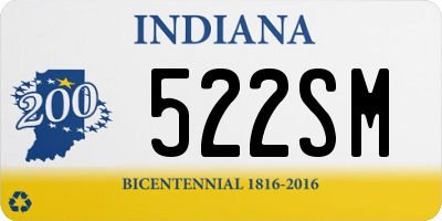 IN license plate 522SM