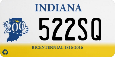 IN license plate 522SQ