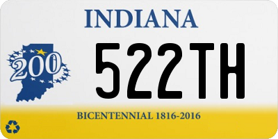 IN license plate 522TH