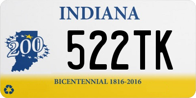 IN license plate 522TK