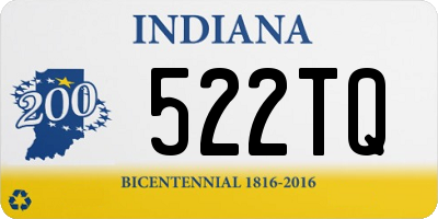 IN license plate 522TQ