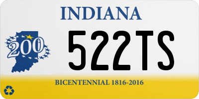 IN license plate 522TS