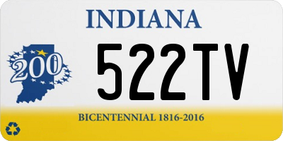 IN license plate 522TV