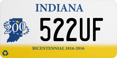 IN license plate 522UF