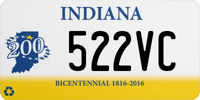 IN license plate 522VC