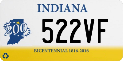 IN license plate 522VF