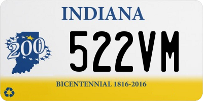 IN license plate 522VM