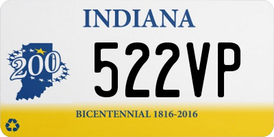 IN license plate 522VP