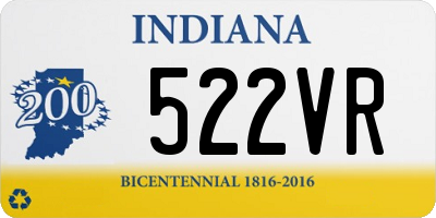 IN license plate 522VR