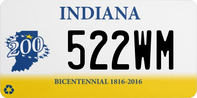 IN license plate 522WM