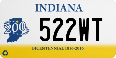 IN license plate 522WT