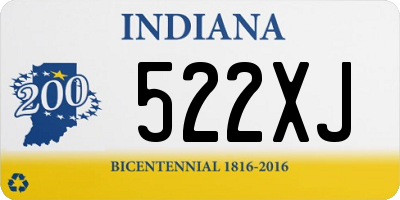 IN license plate 522XJ