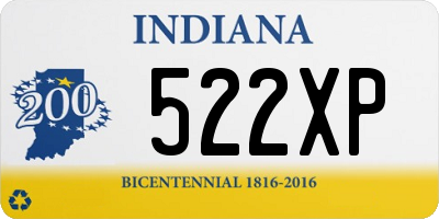 IN license plate 522XP