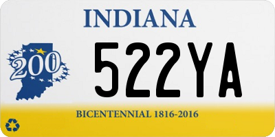IN license plate 522YA