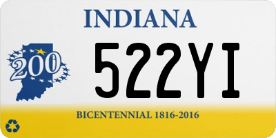 IN license plate 522YI