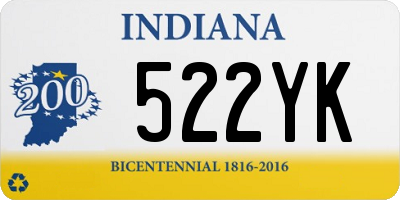 IN license plate 522YK