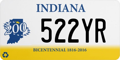 IN license plate 522YR