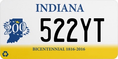 IN license plate 522YT
