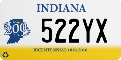 IN license plate 522YX