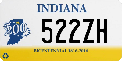 IN license plate 522ZH