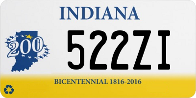 IN license plate 522ZI