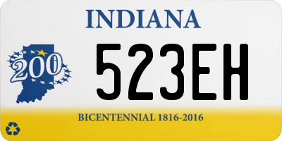 IN license plate 523EH