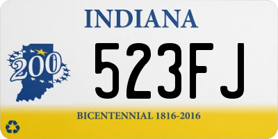 IN license plate 523FJ