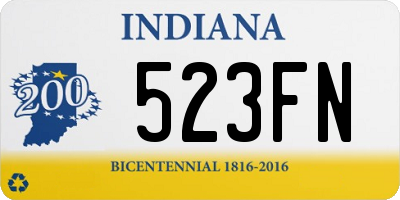 IN license plate 523FN