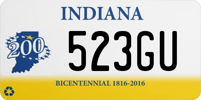 IN license plate 523GU