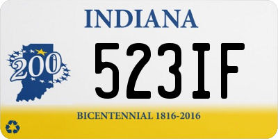 IN license plate 523IF