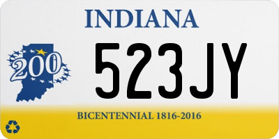 IN license plate 523JY