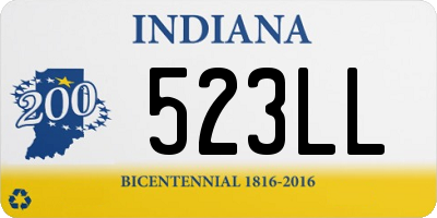 IN license plate 523LL