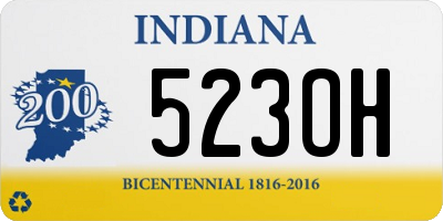 IN license plate 523OH