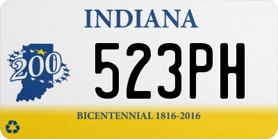 IN license plate 523PH