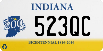 IN license plate 523QC