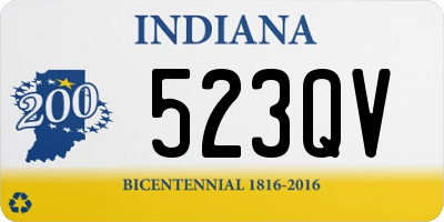 IN license plate 523QV