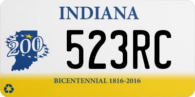 IN license plate 523RC