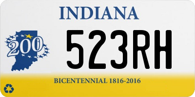 IN license plate 523RH