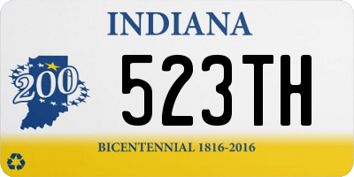 IN license plate 523TH