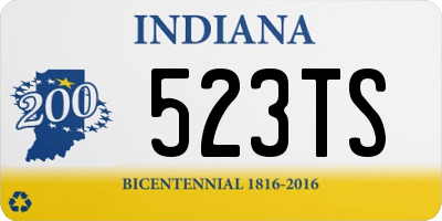 IN license plate 523TS