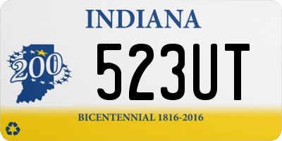 IN license plate 523UT