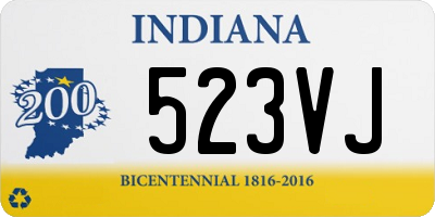 IN license plate 523VJ