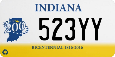 IN license plate 523YY