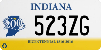 IN license plate 523ZG