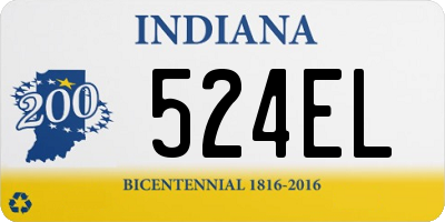 IN license plate 524EL