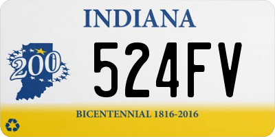 IN license plate 524FV