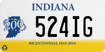 IN license plate 524IG